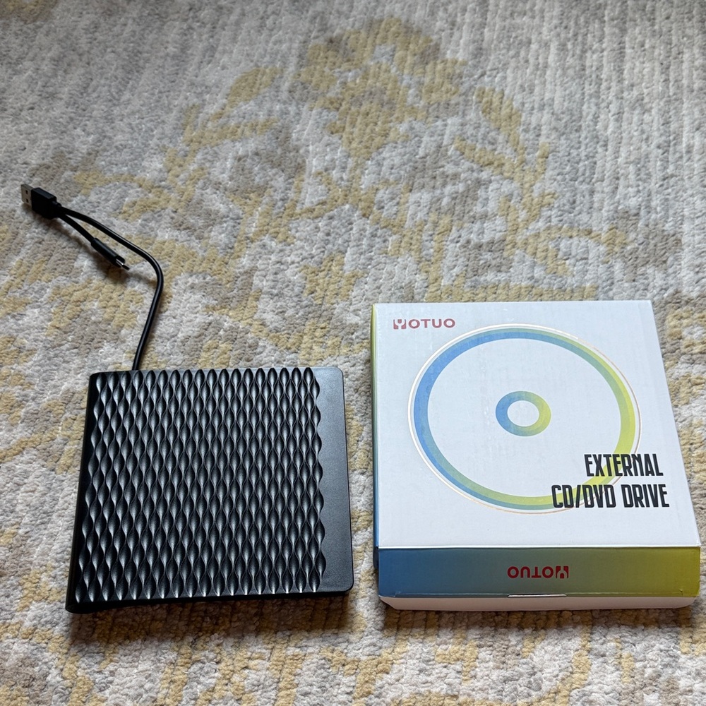 External CD/DVD Drive with USB Cable